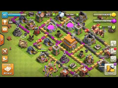 ქლაშ  ოფ  ქლანი - clash of clans (Both bases )